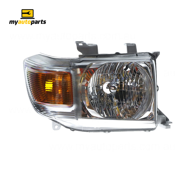 Head Lamp Drivers Side Genuine suits Toyota Landcruiser 70 Series 2007 to 2016