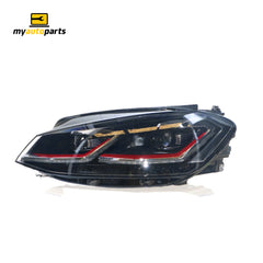 LED Head Lamp Passenger Side Genuine Suits Volkswagen Golf GTi MK 7 2017 On