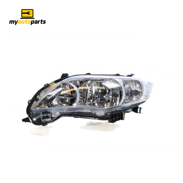 Halogen Head Lamp Passenger Side Certified Suits Toyota Corolla ZRE152R 2010 to 2013