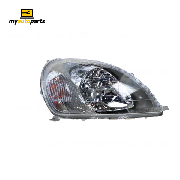 Halogen Manual Adjust Head Lamp Drivers Side Genuine Suits Toyota Echo NCP10R/NCP13R 2002 to 2005