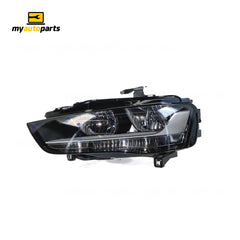 Halogen Head Lamp Passenger Side Certified Suits Audi A4 B8 2012 to 2015