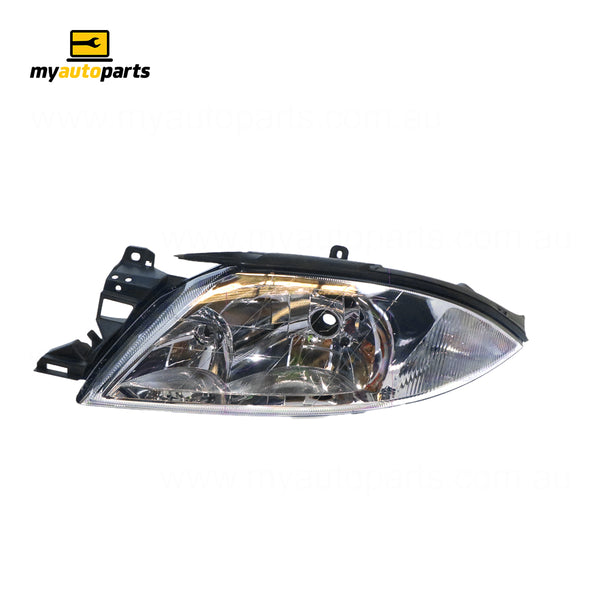 Chrome Halogen Head Lamp Passenger Side Certified Suits Ford Falcon Fairmont/Ghia AU2/AU3 2000 to 2002