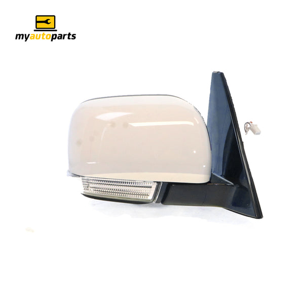 Door Mirror With Indicator Drivers Side Genuine suits Mitsubishi Pajero 2008 to 2014