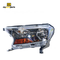 Head Lamp Passenger Side Certified Suits Ford Ranger XL Plus PX 2015 to 2018