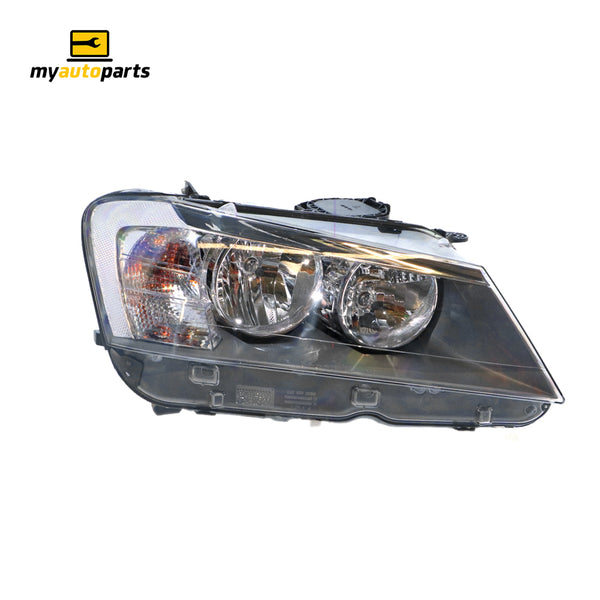 Halogen Head Lamp Drivers Side OES Suits BMW X3 F25 2011 to 2014