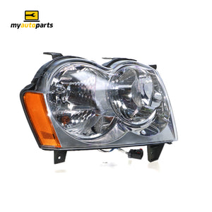 Halogen Manual Adjust Head Lamp Drivers Side Genuine Suits Jeep Grand Cherokee WH 2005 to 2011