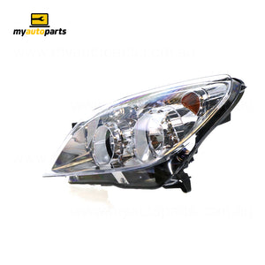 Chrome Head Lamp Passenger Side Certified Suits Holden Astra AH 11/2006 to 8/2009