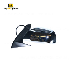 Chrome Door Mirror Passenger Side Aftermarket Suits Toyota Prado 120 Series GXL/VX/Grande 2002 to 2009
