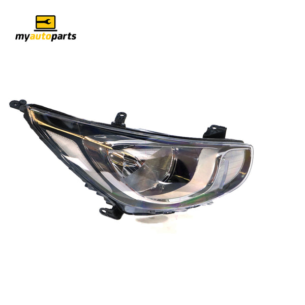 Head Lamp Drivers Side Certified Suits Hyundai Accent RB 2011 to 2013