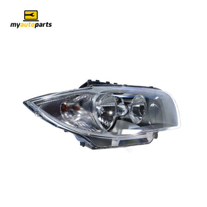 Halogen Silver Head Lamp Drivers Side OES Suits BMW 1 Series E87 2004 to 2007