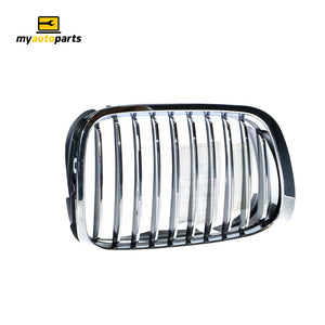 Chrome Grille Drivers Side Certified Suits BMW 3 Series E46 1998 to 2001