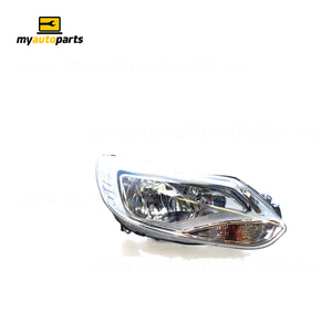 Chrome Head Lamp Drivers Side Genuine Suits Ford Focus LW 2011 to 2012
