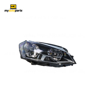 Halogen Manual Adjust Head Lamp Drivers Side Certified Suits Volkswagen Golf MK 7 2013 to 2017