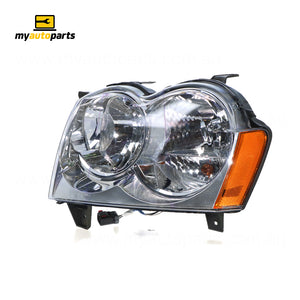 Halogen Manual Adjust Head Lamp Passenger Side Genuine Suits Jeep Grand Cherokee WH 2005 to 2011