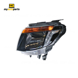 Halogen Head Lamp Passenger Side Genuine Suits Ford Ranger PX 2011 to 2015