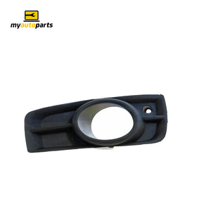 Chrome Front Bar Grille With Fog Light Mount Driver Side Aftermarket Suits Holden Cruze JG 5/2009 to 3/2011