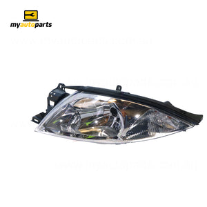 Chrome Halogen Head Lamp Passenger Side Certified Suits Ford Falcon Fairmont/Ghia AU2/AU3 2000 to 2002