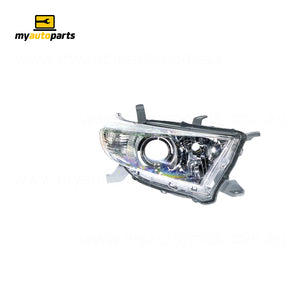 Head Lamp Drivers Side Genuine Suits Toyota Kluger GSU40R/GSU45R 2010 to 2013