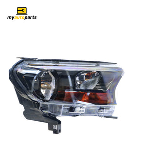 Head Lamp Drivers Side Certified Suits Ford Ranger XL Plus PX 2015 to 2018