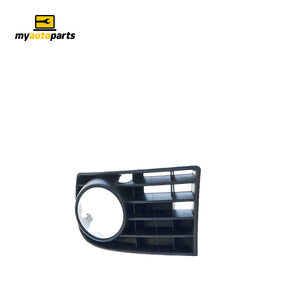 Black Front Bar Grille with Fog Light Mount Passenger Side Genuine Suits Volkswagen Golf MK 5 7/2004 to 2/2009