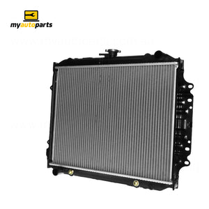Radiator 32 / 32 mm Plastic Aluminium 420 x 548 x 26 mm Manual/Auto 2.6 L 4ZE1 Aftermarket Suits Holden Rodeo TF 1988 to 1997