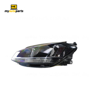 Halogen Head Lamp Passenger Side Genuine Suits Volkswagen Golf MK 7 2017 On