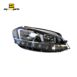 Halogen Head Lamp Drivers Side Genuine Suits Volkswagen Golf MK 7 2017 On