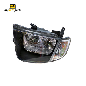Head Lamp Drivers Side Genuine Suits Mitsubishi Triton ML GL/GLX 2006 to 2009