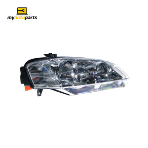 Chrome Halogen Head Lamp Drivers Side Certified Suits Ford Falcon Futura/Fairmont BA/BF 2002 to 2006