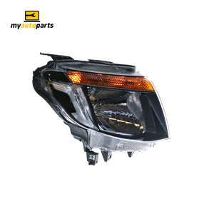 Halogen Head Lamp Drivers Side Genuine Suits Ford Ranger PX 2011 to 2015