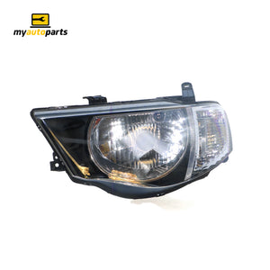 Head Lamp Passenger Side Certified Suits Mitsubishi Triton MN 2009 to 2015