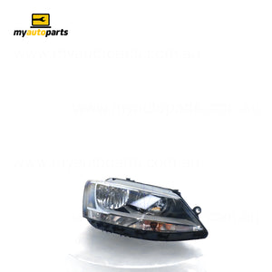 Halogen Manual Adjust Head Lamp Drivers Side OES Suits Volkswagen Jetta 1B 2011 to 2017