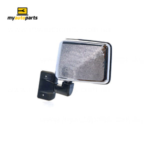 Chrome Door Mirror Drivers Side Aftermarket suits Toyota Landcruiser 70 Series 1990 to 2016