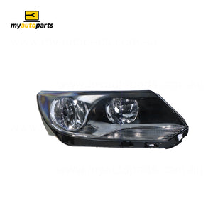 Halogen Electric Adjust Head Lamp Drivers Side Certified Suits Volkswagen Tiguan 5N 2011 to 2016
