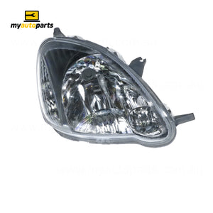 Halogen Manual Adjust Head Lamp Drivers Side Certified Suits Toyota Echo NCP10R/NCP13R 2002 to 2005