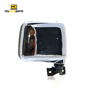 Door Mirror, Chrome, Drivers Side Aftermarket Suits Holden Rodeo TF 1988 to 2003