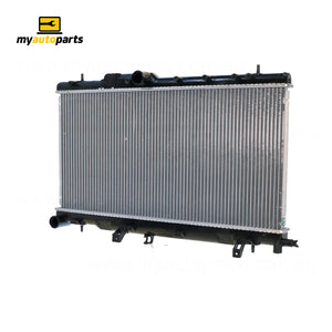 Radiator 38 / 38 mm Plastic Aluminium 340 x 688 x 26 mm Manual 2.0L L EJ20 Aftermarket Suits Subaru Impreza GD/GG 2000 to 2005