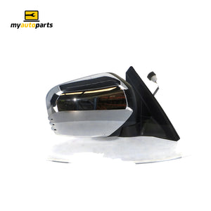 Chrome Door Mirror Electric Adjust Drivers Side Genuine suits Mitsubishi Triton 2006 to 2015