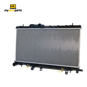 Radiator 38 / 38 mm Plastic Aluminium 340 x 688 x 16 mm Manual/Auto 2.0L L EJ20 Aftermarket Suits Subaru Impreza GD/GG 2000 to 2005