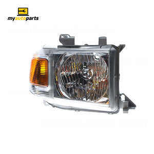 Head Lamp Drivers Side Genuine suits Toyota Landcruiser 70 Series 2007 to 2016