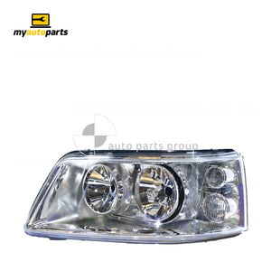 Halogen Electric Adjust Head Lamp Passenger Side Certified Suits Volkswagen Caravelle T5 2008 to 2015