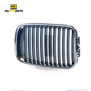 Chrome/Black Grille Passenger Side Aftermarket Suits BMW 3 Series E36 1991 to 1996