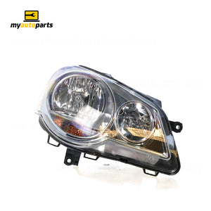 Halogen Head Lamp Drivers Side Genuine Suits Volkswagen Polo 9N 2005 to 2010