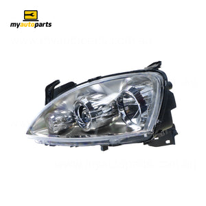 Head Lamp Passenger Side Certified Suits Holden Barina SRi XC 2001 to 2005