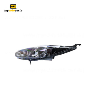 Black Head Lamp Passenger Side Genuine Suits Ford Fiesta Ambiente/Trend WZ 2013 to 2020