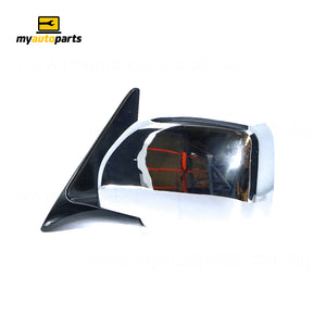 Chrome Door Mirror Passenger Side Aftermarket Suits Toyota Landcruiser 100 SERIES 1998 to 2007