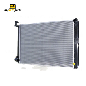 Radiator 38 / 34 mm Plastic Aluminium 670 x 480 x 22 mm Automatic 5.4 mm Fin 3.3 L 3MZFE Aftermarket Suits Lexus RX400H MHU38 2005 to 2008