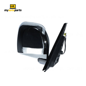 Chrome Door Mirror Electric Adjust Drivers Side Aftermarket suits Mitsubishi Pajero 2000 to 2006