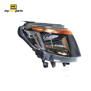 Halogen Head Lamp Drivers Side Certified Suits Ford Ranger PX 2011 to 2015