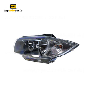 Halogen Head Lamp Passenger Side OES suits BMW 1 Series 2008 to 2011